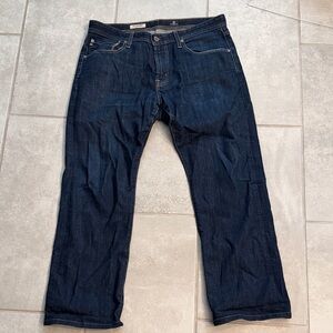 Ag Adriano Goldschmied Men's Straight Dark Indigo Jeans